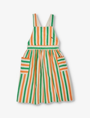 BOBO CHOSES: Stripe-print sleeveless cotton dress 4-13 years