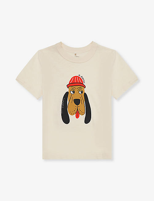 MINI RODINI: Bloodhound short-sleeved cotton-jersey T-shirt 18 months-9 years