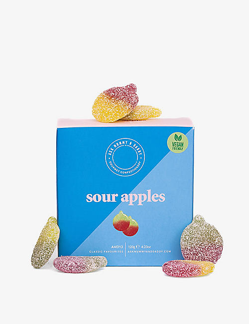 ASK MUMMY AND DADDY: Sour Apples vegan gift box 120g