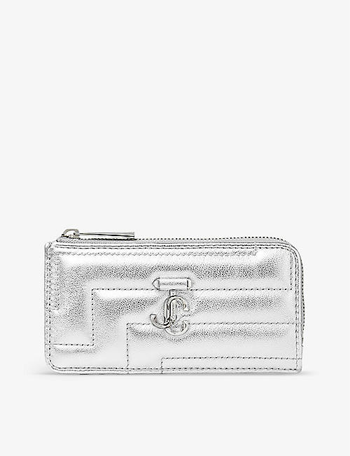 JIMMY CHOO: Lise-Z Avenue quilted-leather card holder