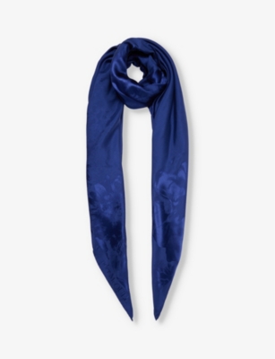 ALEXANDER MCQUEEN: Chiaro floral-print silk scarf