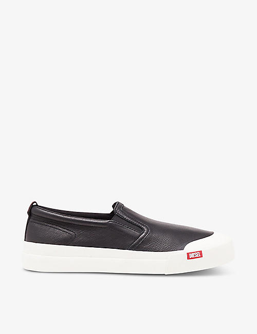 DIESEL: Athos leather low-top trainers