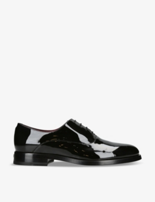 VALENTINO GARAVANI: VLOGO-embellished leather Derby shoes