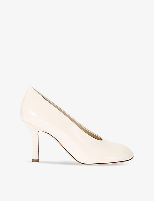 BURBERRY: Baby Court leather heeled courts