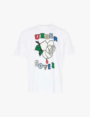 UNDERCOVER: Graphic-print crewneck cotton-jersey T-shirt
