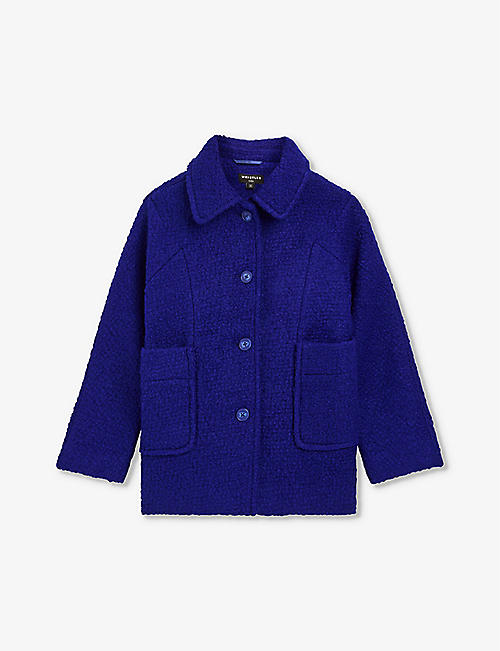 WHISTLES: Daisy bouclé-texture wool-blend coat 3-12 years