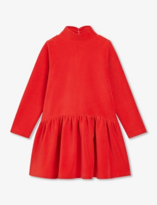 WHISTLES: High-neck ribbed stretch-jersey dress 3-12 years