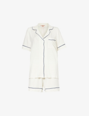 EBERJEY: Gisele relaxed-fit stretch-woven jersey pyjama set