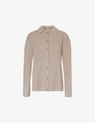REFORMATION: Fantino collared recycled cashmere-blend cardigan
