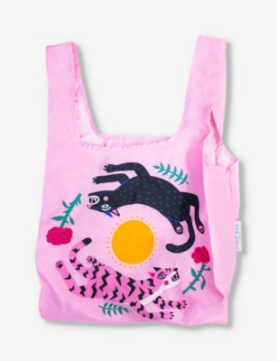 KIND BAG: Leaping Cats recycled plastic-bottles shopper bag