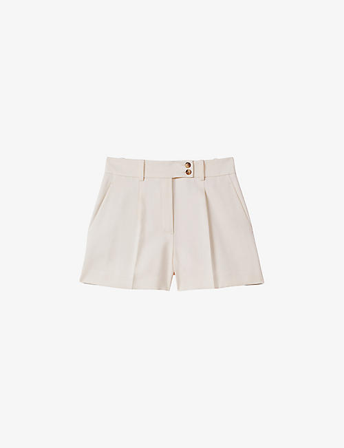 REISS: Millie high-rise tailored woven shorts