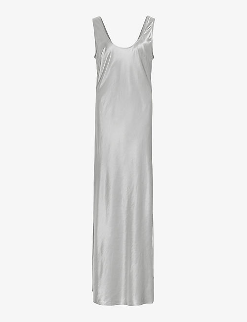 ALLSAINTS: Lisa scoop-neck sleeveless organic-cotton maxi dress