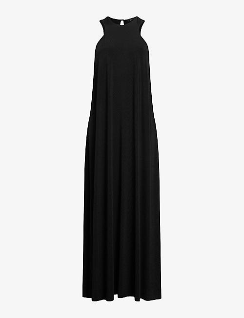 ALLSAINTS: Kura high-neck sleeveless cotton maxi dress