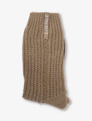 LOUNGE UNDERWEAR: Snooze rib-knit stretch-woven ankle socks