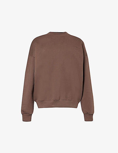 LOUNGE UNDERWEAR: Essential relaxed-fit cotton-jersey sweatshirt