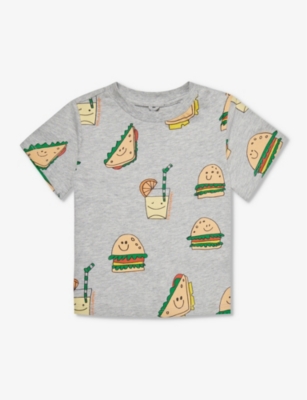 STELLA MCCARTNEY: Sandwich-print short-sleeved cotton-jersey T-shirt 9 months-3 years