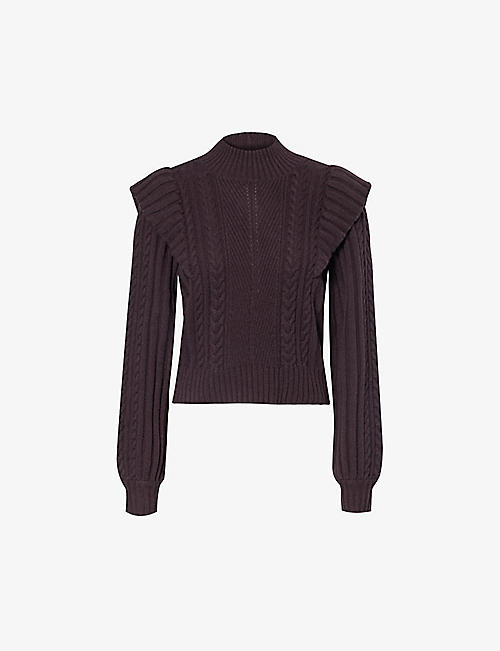 PAIGE: Kate high-neck wool-blend sweater