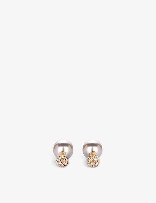 LA MAISON COUTURE: IVAR 18ct yellow-gold and diamond earrings