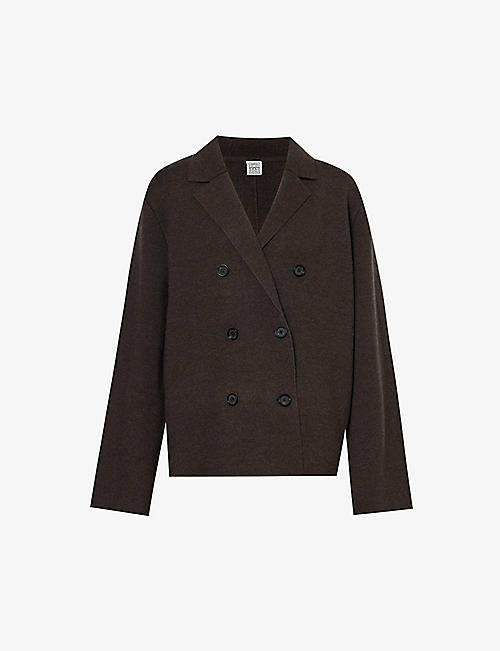 TOTEME: Double-breasted relaxed-fit wool blazer