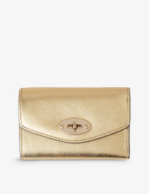 MULBERRY: Darley metallic leather wallet