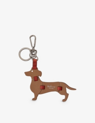 MULBERRY: Sausage Dog Puzzle leather keyring