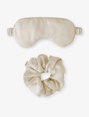 MULBERRY: Eye mask and scrunchie travel set