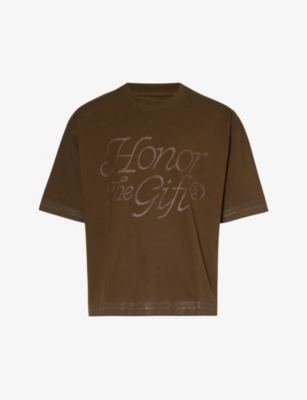 HONOR THE GIFT: Graphic-print crewneck cotton-jersey T-shirt