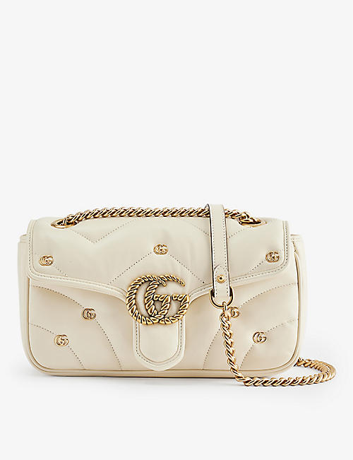 GUCCI: Marmont quilted-leather cross-body bag