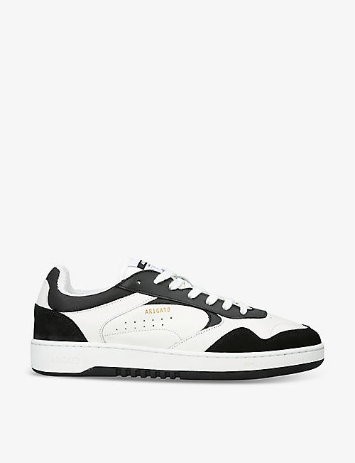 AXEL ARIGATO: Arlo leather, suede and recycled-polyester low-top trainers