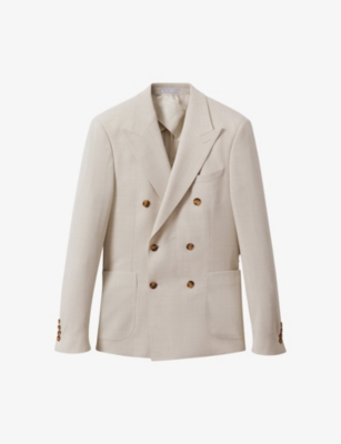 REISS: Belmont slim-fit stretch woven-blend blazer