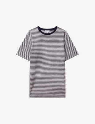 REISS: Keats regular-fit stripe cotton-jersey T-shirt