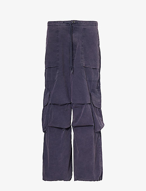 ENTIRE STUDIOS: Freight wide-leg relaxed-fit cotton cargo trousers