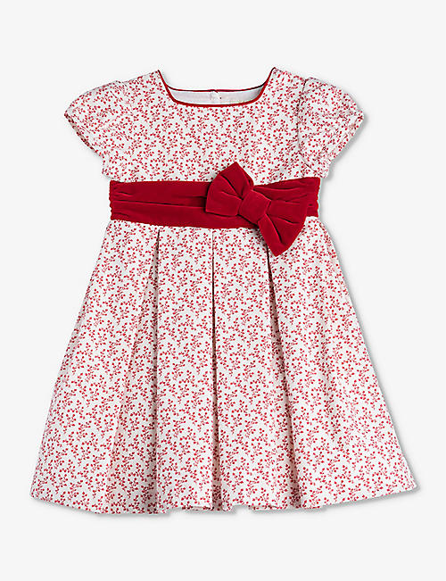 TROTTERS: Bethany floral-print woven dress 2-11 years