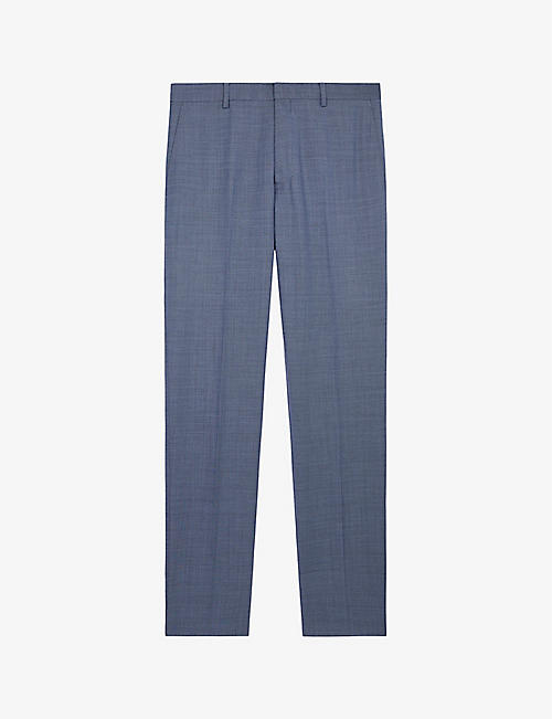 THE KOOPLES: Pressed-crease straight-leg mis-rise stretch-wool trousers