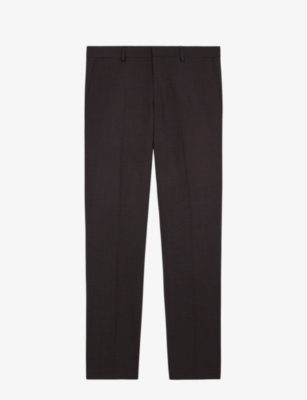 THE KOOPLES: Houndstooth slim-fit straight-leg stretch-wool trousers