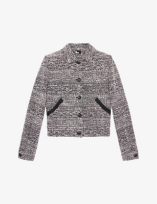 THE KOOPLES: Braided straight-fit tweed jacket