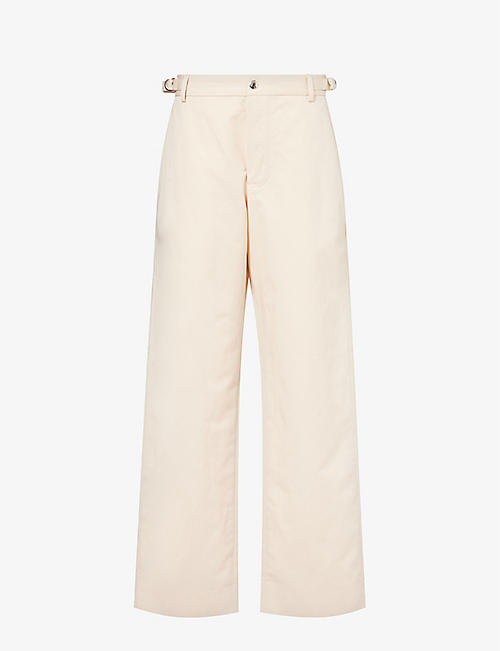 JACQUEMUS: Le Pantalon Jean cotton and linen-blend trousers
