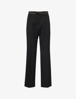 JACQUEMUS: Le Pantalon Melo Tuxedo straight-leg relaxed-fit woven trousers