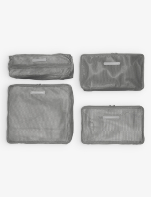 HORIZN STUDIOS: Recycled-mesh packing cubes set of four