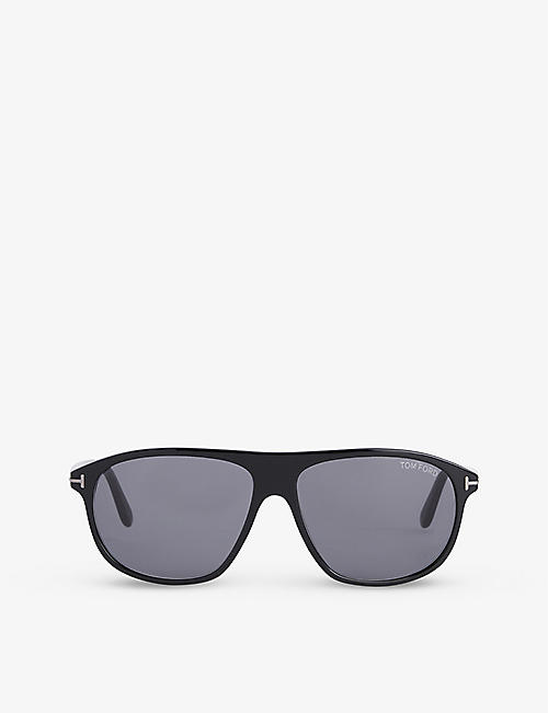 TOM FORD: FT1027-N aviator-frame acetate sunglasses