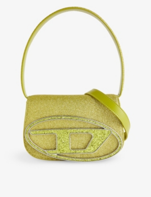 DIESEL: 1DR logo-plaque faux-leather shoulder bag