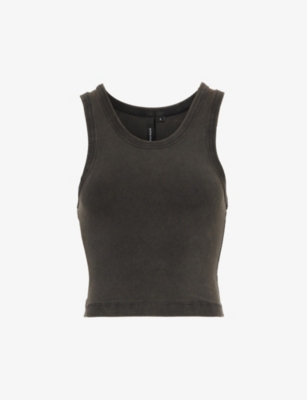 ENTIRE STUDIOS: Cropped slim-fit stretch-organic cotton top