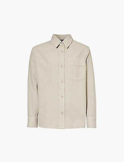 APC: Long-sleeved chest-pocket cotton shirt