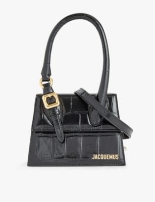 JACQUEMUS: Le Chiquito medium croc-effect leather top-handle bag