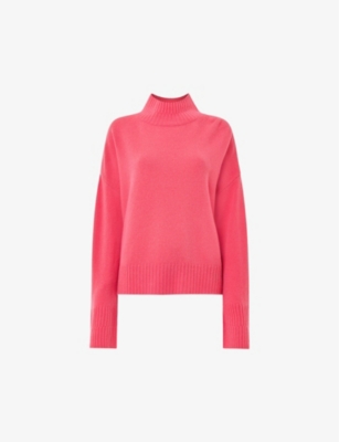 WHISTLES: Relaxed-fit funnel-neck wool jumper