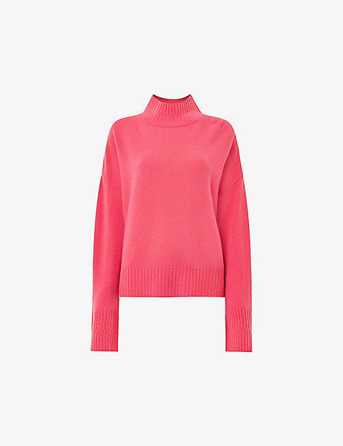 WHISTLES: Relaxed-fit funnel-neck wool jumper