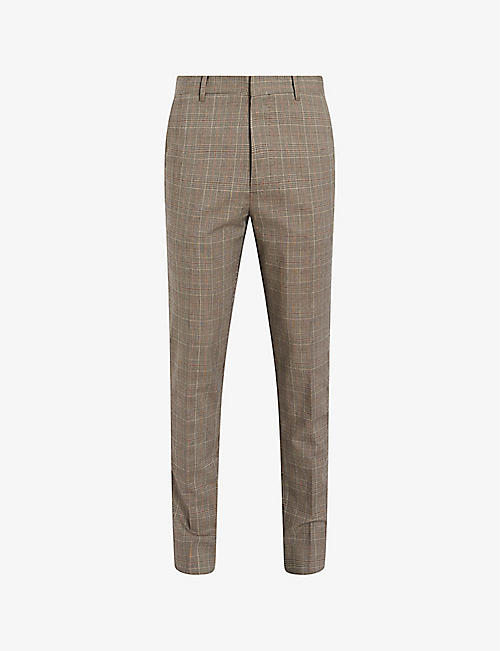 ALLSAINTS: Maffrett slim-fit straight-leg woven-blend trousers