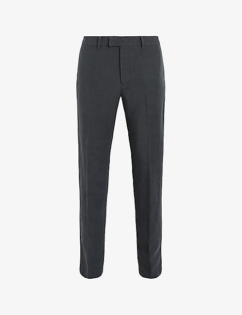 ALLSAINTS: Tansey pressed-crease regular-fit woven trousers