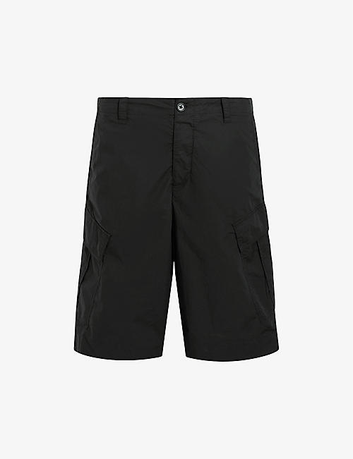ALLSAINTS: Ardy patch-pocket wide-fit organic-cotton cargo shorts