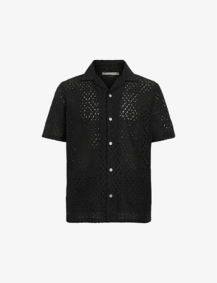 ALLSAINTS: Quinta embroidered relaxed-fit organic-cotton shirt